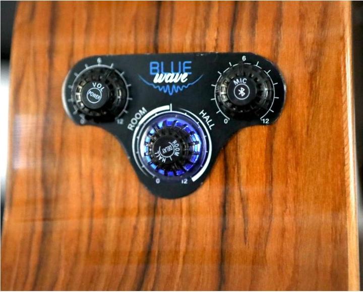 Immagine prodotto Lâg Guitars TBW2DCE BlueWave 2 Tramontane Dreadnough CE (Chitarra occidentale, Legno rosso massiccio, Marrone Brankowood, Palissandro Santos laminato)