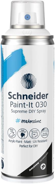 Actual product image Schneider Paint-It 030 Supreme DIY acrylic paint (highly opaque spray paint, UV-resistant, 200 ml, Acr (White, 200 ml)