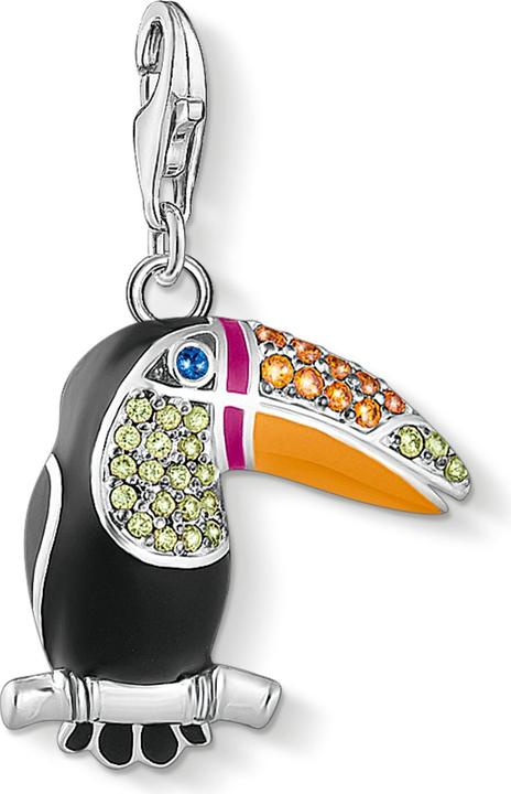 Produktbild Thomas Sabo Charm-Anhänger Bunter Tukan Silber (925er Silber, Kaltemail)