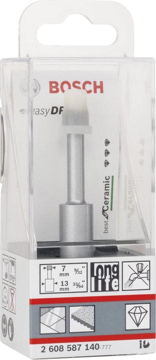 Image du produit Bosch Professional Zubehör Forets diamantés à sec Easy Dry Best for Ceramic, 7 x 33 mm (7 mm)