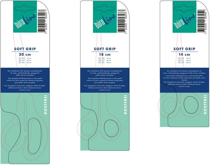 Produktbild BüroLine SOFT GRIP - Schere (14 cm)
