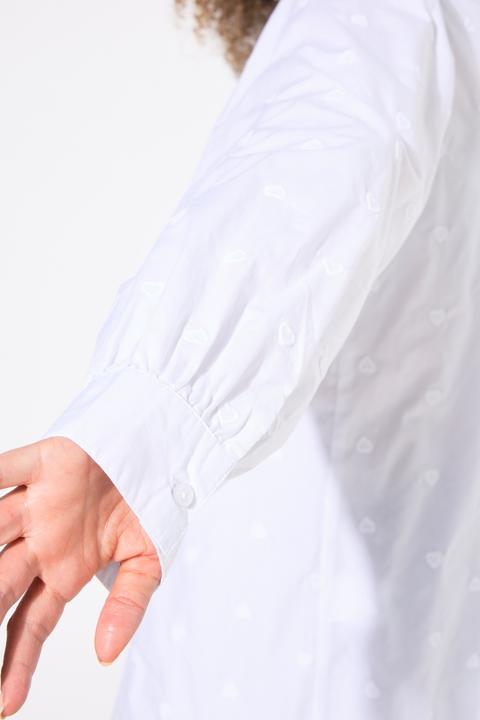 Immagine prodotto Ulla Popken Camicia, ricamo cuore, linea ad A, collo a camicia, manica lunga (42, 44)