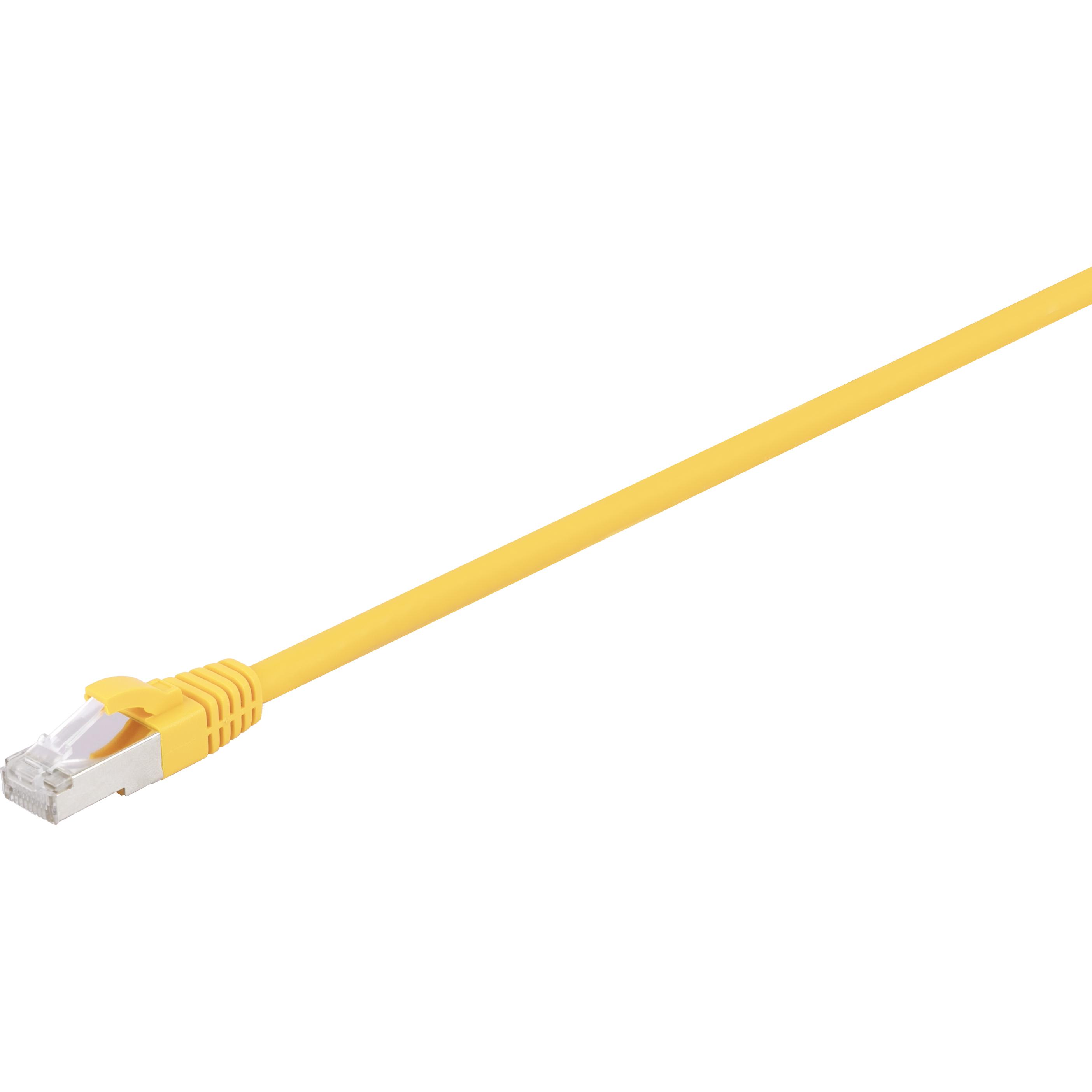 Fuj Tek CAT6A S/FTP Ethernet cable, 15 m, yellow (S/FTP, CAT6a, 15 m), Netzwerkkabel