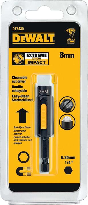 Immagine prodotto DeWalt DT7430QZ Chiave a bussola mag. 1/4 di pollice 8x6,35 mm