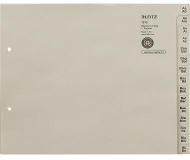 Produktbild Leitz Register Papier grau