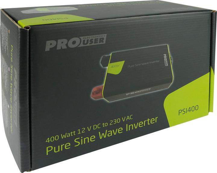 Productafbeelding ProUser Spanningsomvormer PRO USER PSI400, 16483 DC/AC, 12V naar 230V, 400W