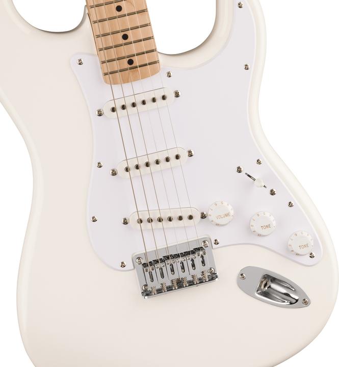 Produktbild Fender Sonic Stratocaster HT MN Arctic White elektrische gitaar met vaste brug (E-Gitarre, Hals: Ahorn, Griffbrett: Ahorn, Korpus: Pappel)