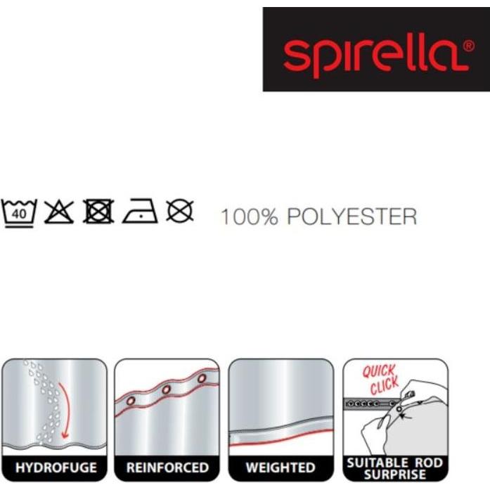 Thumbnail - spirella, Duschvorhang, Claire (240 x 180 cm)