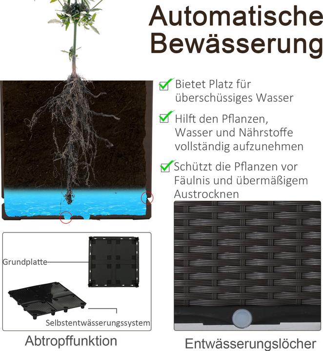 Produktbild Outsunny Hochbeet mit Abflusslöchern
