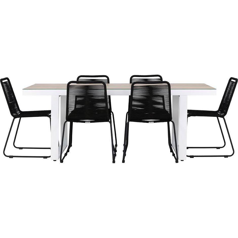 Ebuy24, Gartentisch + Balkontisch, Gartenset MerloLindos (90 cm)