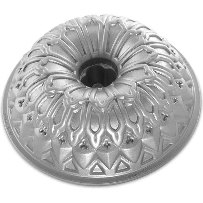 Thumbnail - 3x Nordic Ware Stained Glass Bundt Pan, Backform, Silber