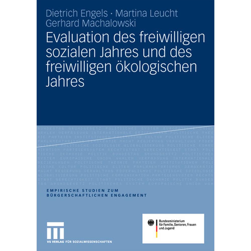 Evaluation des freiwilligen sozialen Jahres und des freiwilligen ökologischen Jahres, Fachbücher