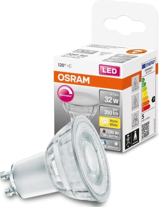 Produktbild Osram GU10 Reflektor (GU10, 4.10 W, 350 lm, 1 x, F)