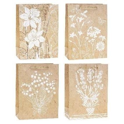 Rozette, Confezione regalo, Dekobeutel Blumen 31x40x12cm Rosettenmix (1x)