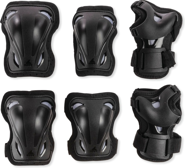 Immagine prodotto Rollerblade Skate Gear Pack (S, Protettori gomito, Protezioni per i polsi, Ginocchiera, Esemplare unico)