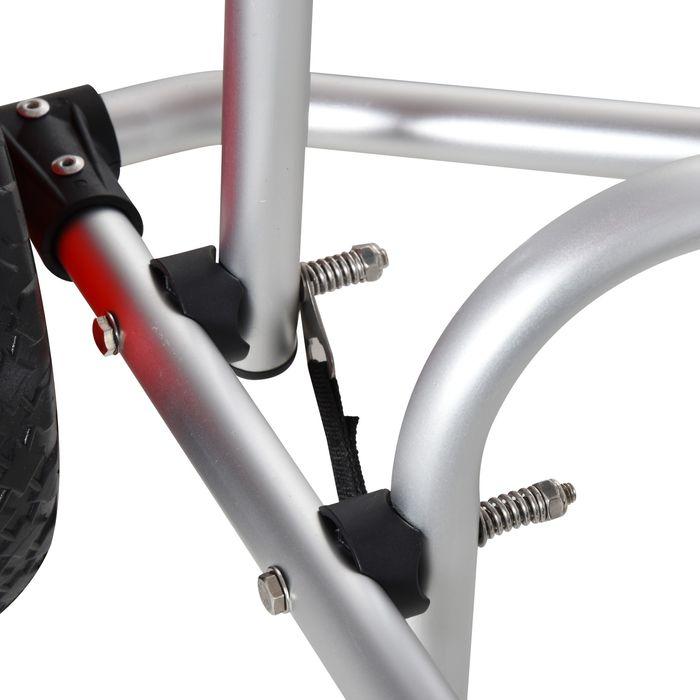 Immagine prodotto Swisshandel24 Carrello per canoa in alluminio Carrello per kayak Carrello per surf pieghevole con cinghia Ruote