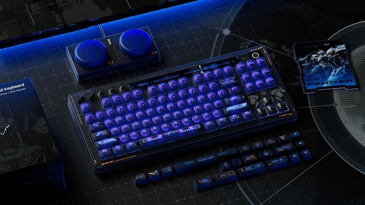 Produktbild 8bitdo - Mechanical Keyboard Mecha Break Ed. - Black - 87 Keys (US, Kabelgebunden, Kabellos)