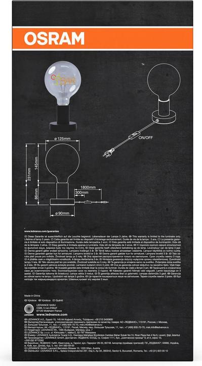 Produktbild Osram OSR 1906 Letter Table Bar (E27)