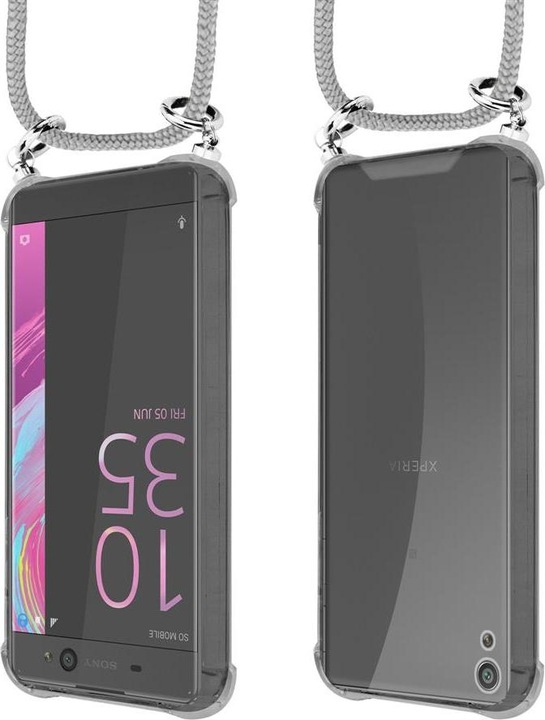 Produktbild Cadorabo TPU Handy Kette SILBER Cover