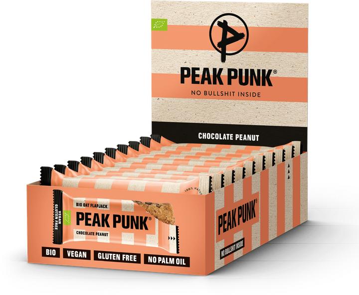Peak Punk Bio Oat Flapjack (Chocolate, Peanut, 12 Stk., 720 g)