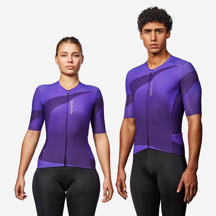 Produktbild Van rysel Radtrikot Rennrad kurzarm Sommer Unisex Racer 2 Lila (XXL)