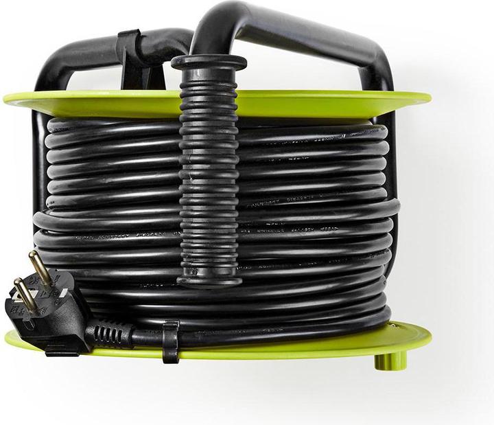 Actual product image Nedis Cable reel - 25 m - 3x 1.5 mm2 - thermal safety cut-out - Schuko and USB (25 m, 1.50 mm²)