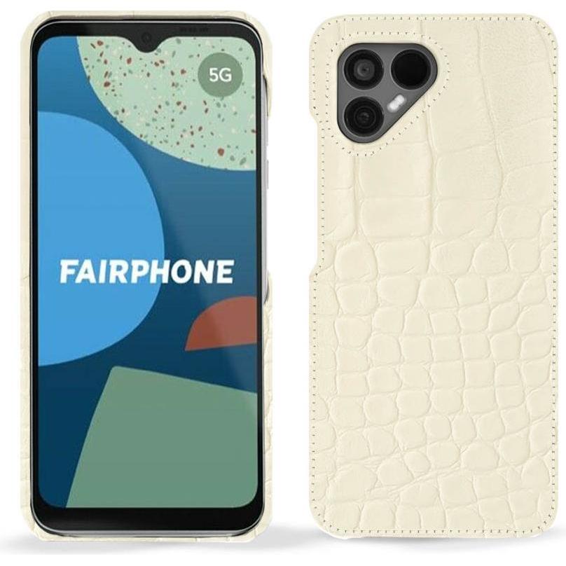 Noreve Lederschutzhülle (Fairphone 4), Smartphone Hülle, Beige