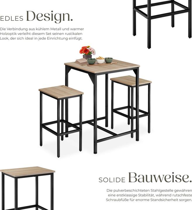 Actual product image tectake Harlow (40.5 x 40.5 x 52.5 cm)