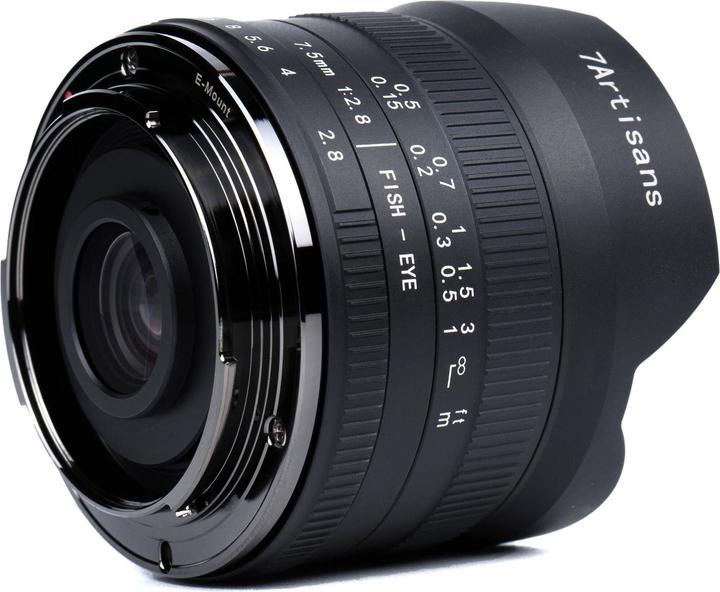 7artisans Fixed Focal Length 7.5mm F/2.8 Fisheye Mark II - Canon RF (Canon RF, APS-C / DX)