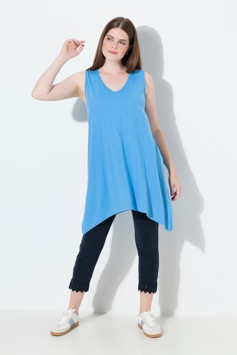 Produktbild Ulla Popken Longtop, Zipfelsaum, A-Linie, V-Ausschnitt (46, 48)