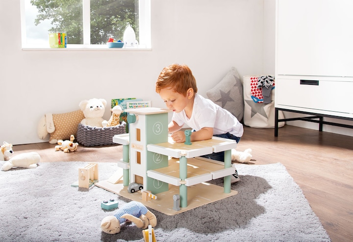 Actual product image Pinolino Parking garage 'Kurt' with accessories