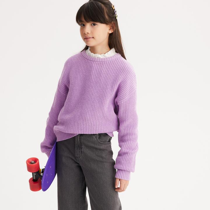 Produktbild La Redoute Collections Grobstrickpullover mit rundem Ausschnitt (92)