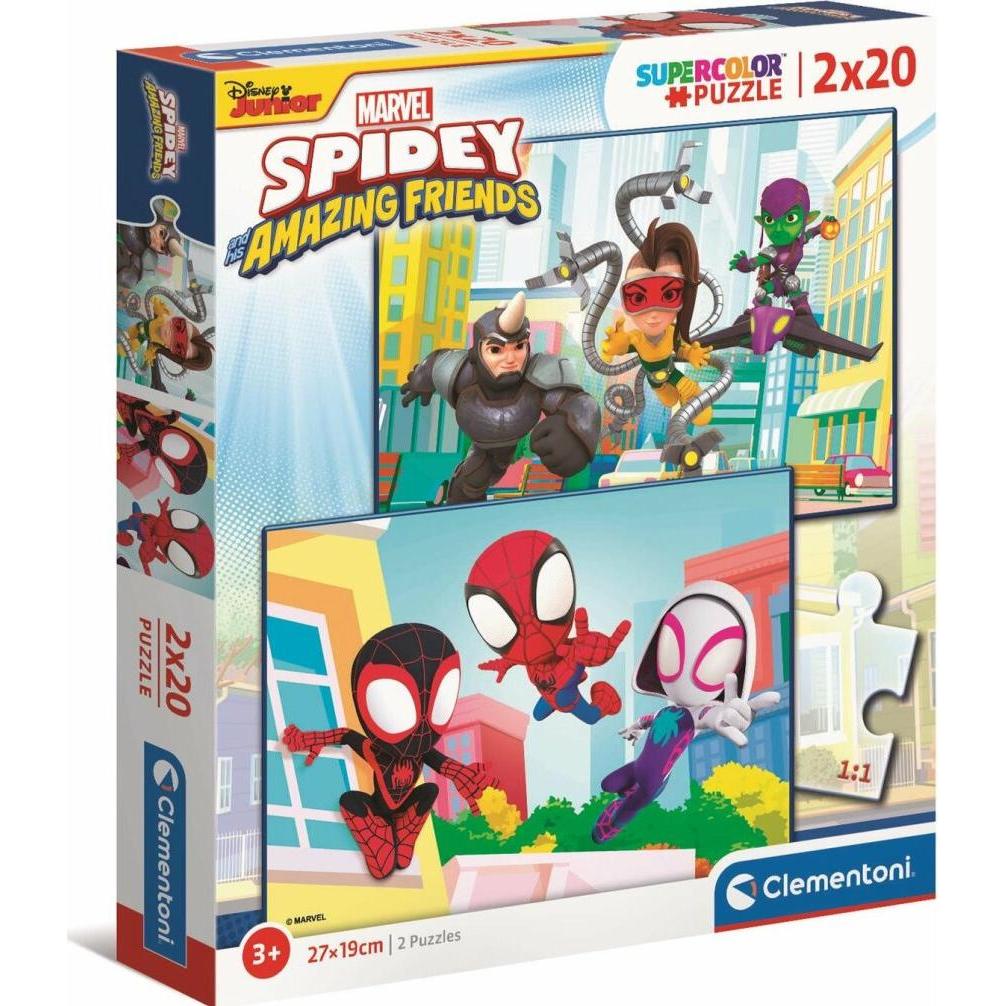 Clementoni Puzzle Spidey +Seine Erstaunlichen Freunde (20 Teile)