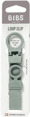 Actual product image Bibs Pacifier Clip Loop Sage