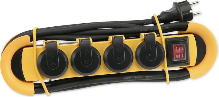 Image du produit Philips SPN5140YB/39 Prise extérieure - Prise multiple pour l'extérieur (4 x, CEE 7/3, 3 m)