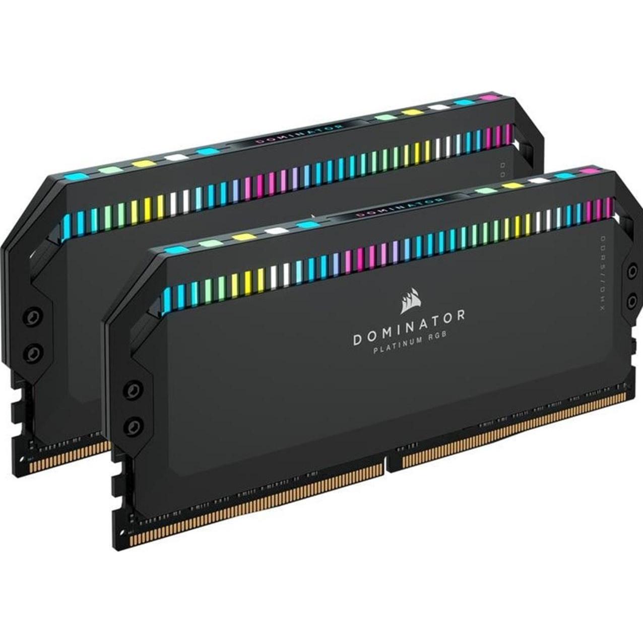 Corsair Dominator Platinum RGB (2 x 32GB, 6400 MHz, DDR5-RAM, DIMM), RAM, Schwarz