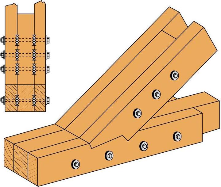 Actual product image Bulldog Wood connector (Press-fit anchors, 40 pcs.)