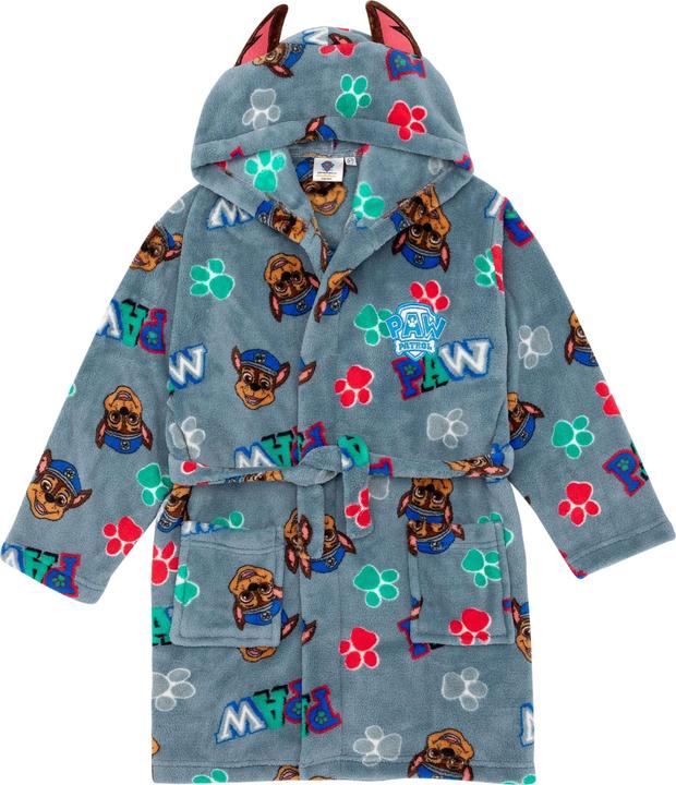 Immagine prodotto Paw Patrol Accappatoio in pile con cappuccio per bambini/ragazzi (104)