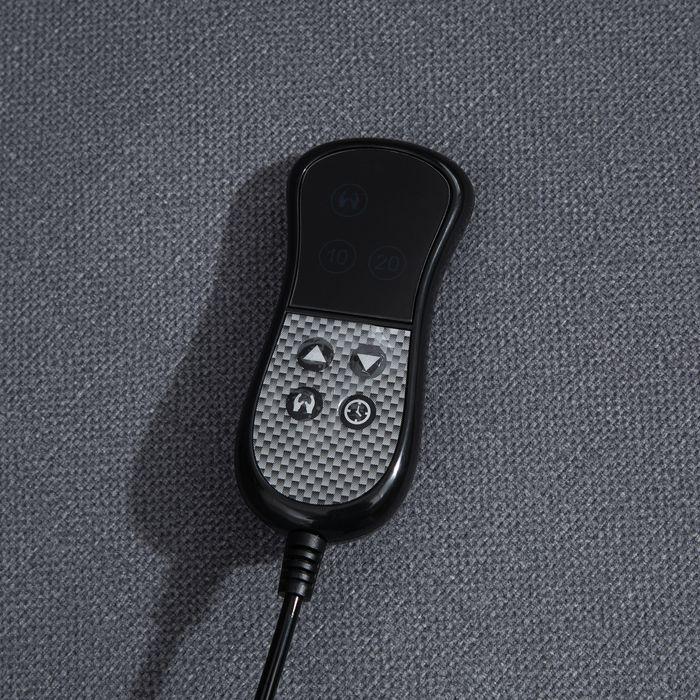 Produktbild Swisshandel24 Aufstehsessel Fernsehsessel, elektrische Aufstehhilfe, Liegefunktion, Leinen-Touch, Stahl, Grau, 86x