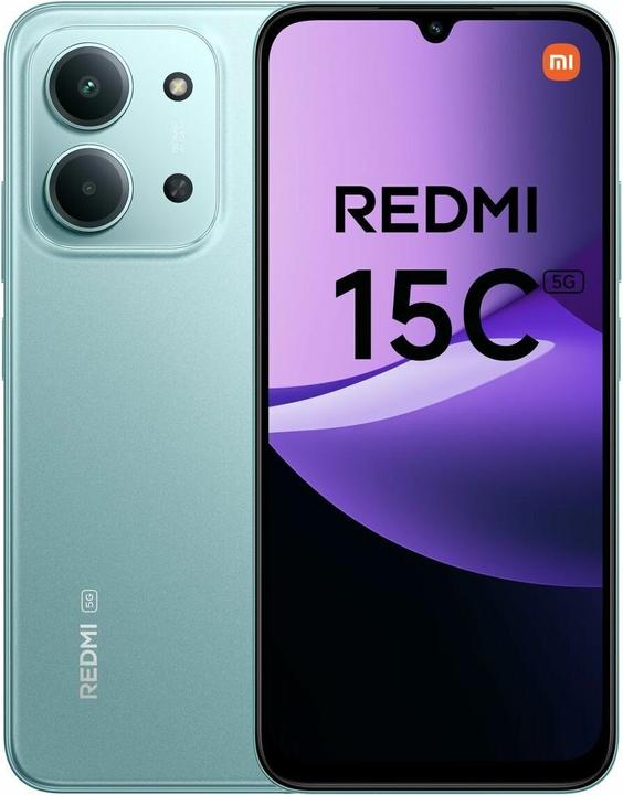 Actual product image Xiaomi Redmi 15C (128 GB, Mint green, 6.90", Dual SIM, 5G)