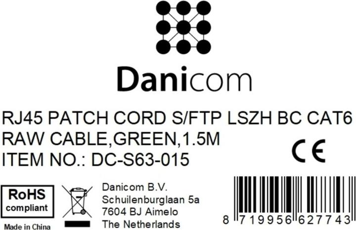Produktbild Dsit CAT 6 Netzwerkkabel LSOH (CAT6, 1.50 m)
