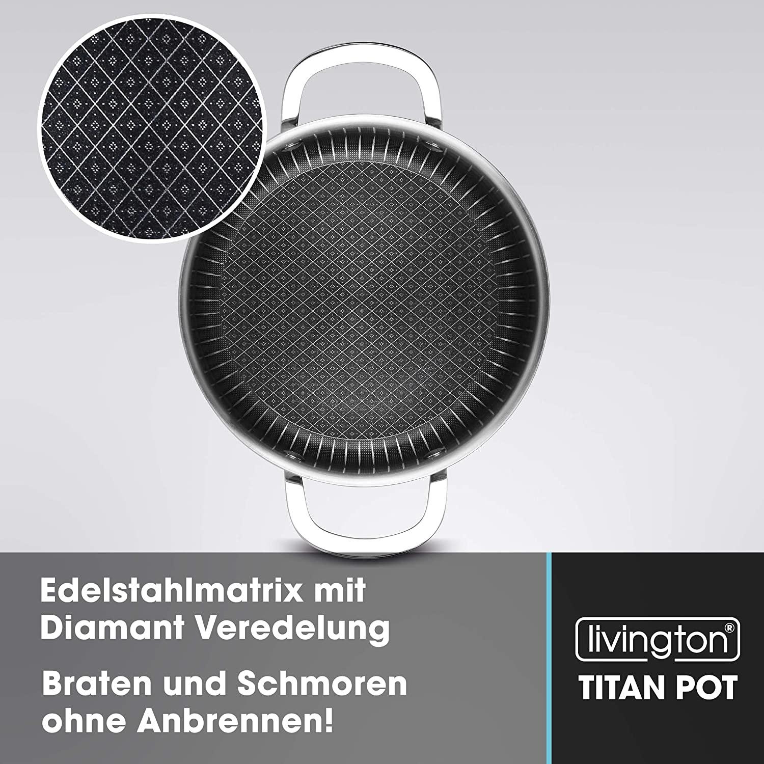 Thumbnail - Livington Titan Pot 4,2L, Pfanne + Kochtopf