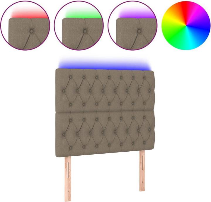 Actual product image vidaXL LED Kopfteil (100 x 7 x 128 cm)