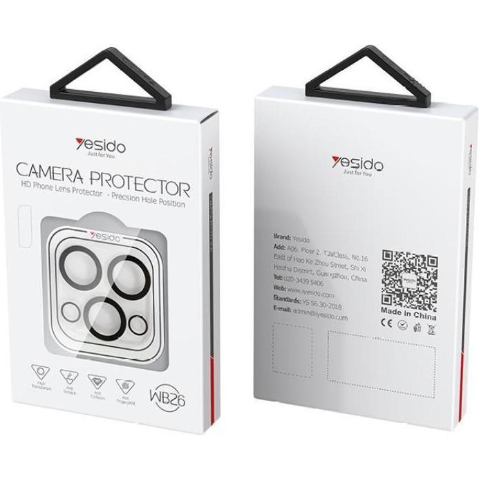 Yesido Lens Protector WB26 iPhone 13 / 13 Mini (1 pz., Apple iPhone 13, Apple iPhone 13 mini), Pellicola protettiva smartphone, Trasparente