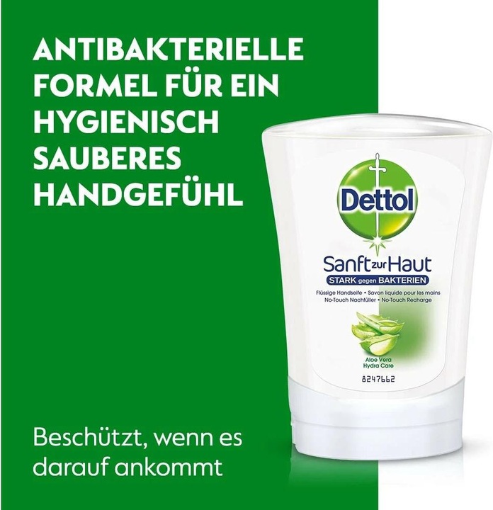 Actual product image Dettol No Touch Refill Aloe Vera (Liquid soap, refill, 250 ml)