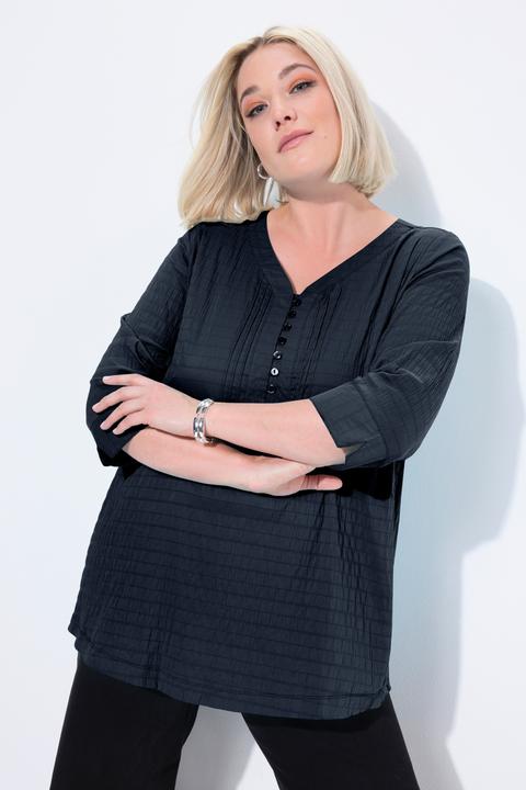 Actual product image Ulla Popken Bubble Texture Blouse (68)