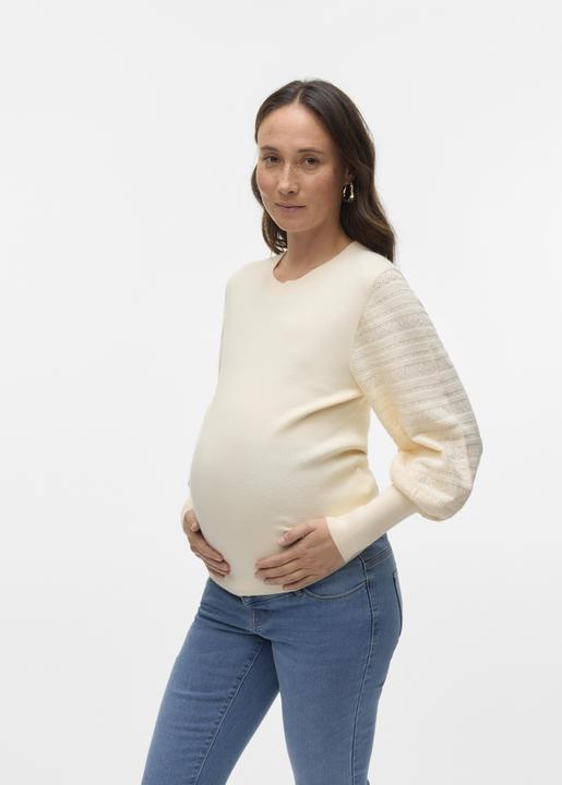 Actual product image Vero Moda Maternity Regular fit Round neck Long cuffs Pullover Knitted top (XXL)