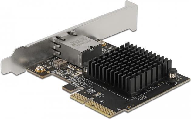 Actual product image Delock PCI Express x4 card 1 x RJ45 10 Gigabit LAN AQC107 (PCI Express 3.0 x4)