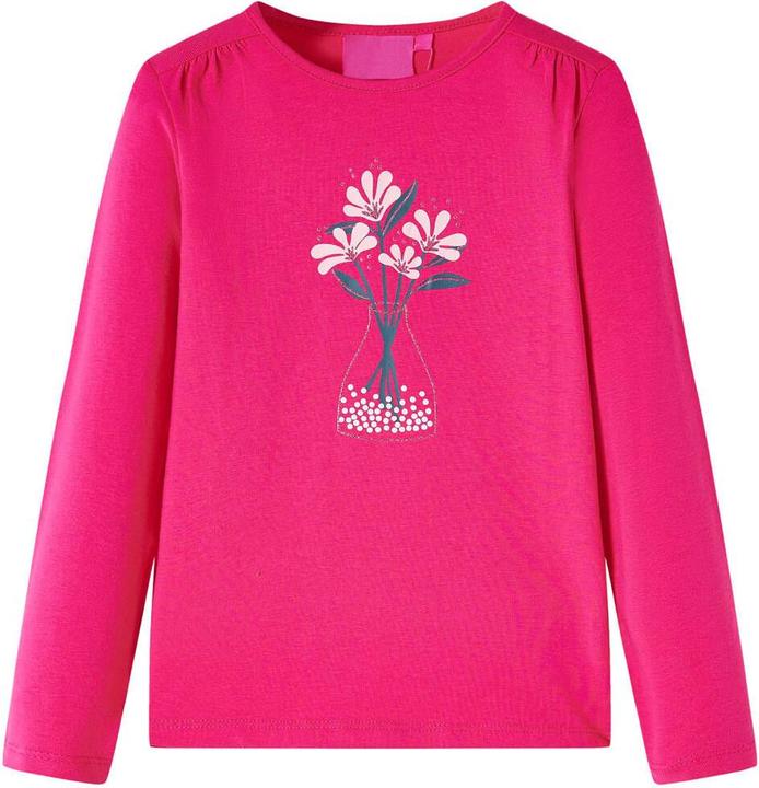 Immagine prodotto VidaXL Camicia a maniche lunghe per bambini rosa acceso 116,Materiale: 95% cotone (116)