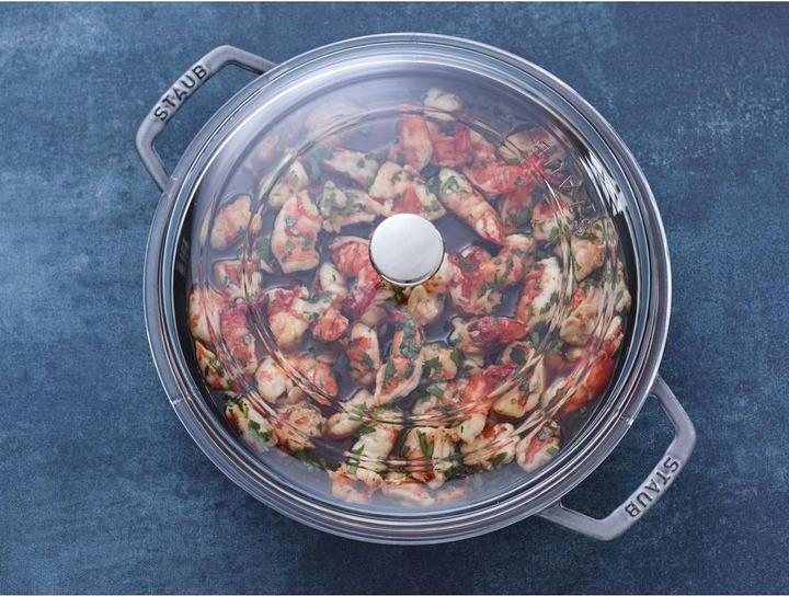 Actual product image Staub Curved glass lid, 26 cm, round | Glass | Transparent (26 cm, Glass)